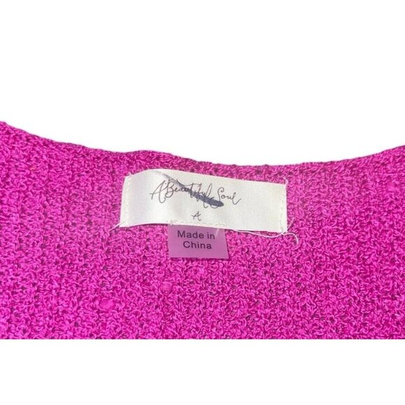 A BEAUTIFUL SOUL by Altar'd State Womens Plus Size 1X (A) V-Neck Fuchsia - Picture 10 of 12